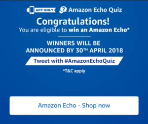 Amazon Echo quiz contest