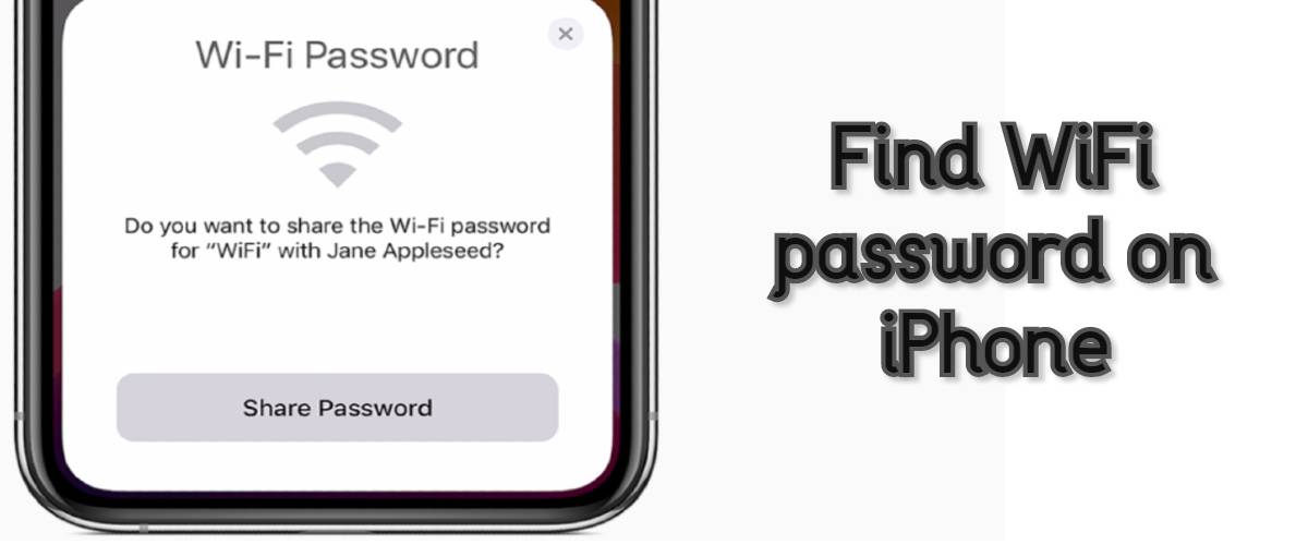 Find WiFi password on iPhone