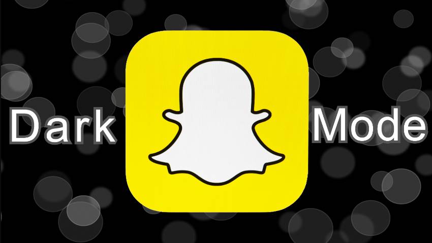 snapchat dark mode