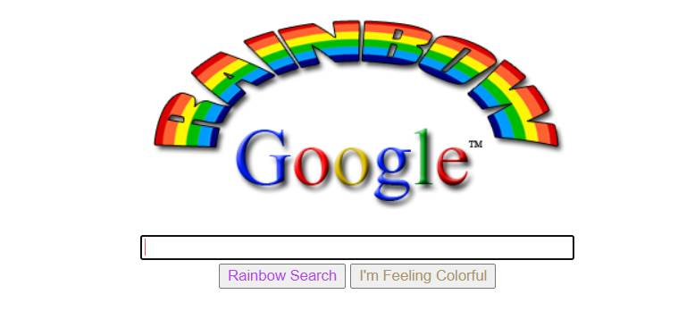 Google Gravity Rainbow