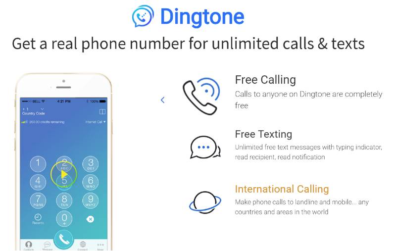 Dingtone caller ID spoofing app