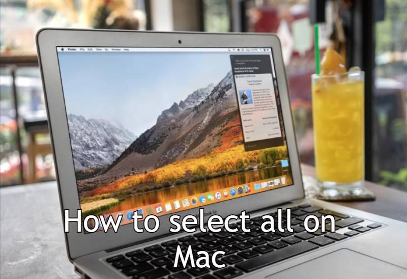 how to select all on mac